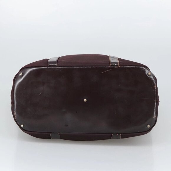 GUCCI Bamboo Hand Bag Nylon Brown Silver 002 2854 0412 5 Auth bs20650 - Picture 7 of 16